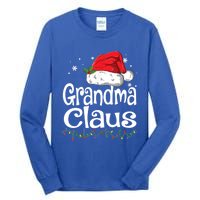 Grandma Claus Gift Christmas Pajama Family Matching Xmas Gift Tall Long Sleeve T-Shirt