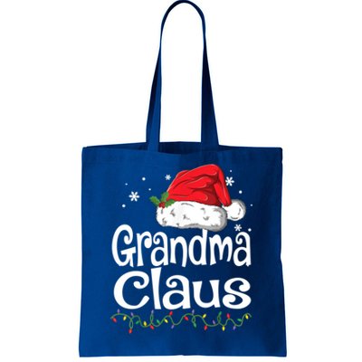 Grandma Claus Gift Christmas Pajama Family Matching Xmas Gift Tote Bag