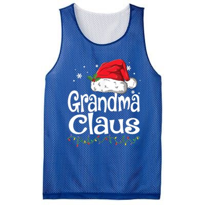 Grandma Claus Gift Christmas Pajama Family Matching Xmas Gift Mesh Reversible Basketball Jersey Tank