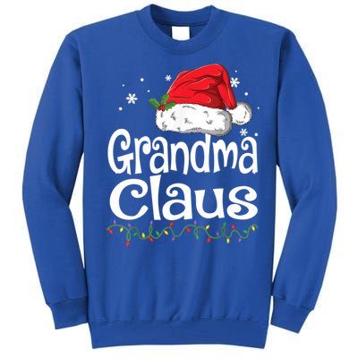 Grandma Claus Gift Christmas Pajama Family Matching Xmas Gift Tall Sweatshirt