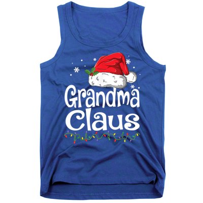 Grandma Claus Gift Christmas Pajama Family Matching Xmas Gift Tank Top