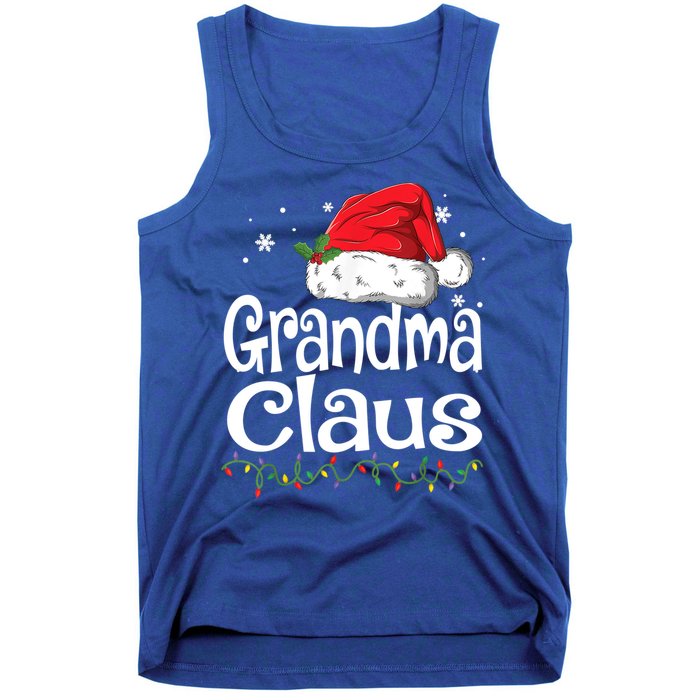 Grandma Claus Gift Christmas Pajama Family Matching Xmas Gift Tank Top