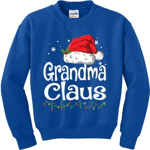 Grandma Claus Gift Christmas Pajama Family Matching Xmas Gift Kids Sweatshirt