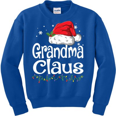 Grandma Claus Gift Christmas Pajama Family Matching Xmas Gift Kids Sweatshirt