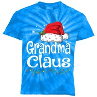 Grandma Claus Gift Christmas Pajama Family Matching Xmas Gift Kids Tie-Dye T-Shirt