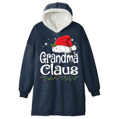 Grandma Claus Gift Christmas Pajama Family Matching Xmas Gift Hooded Wearable Blanket