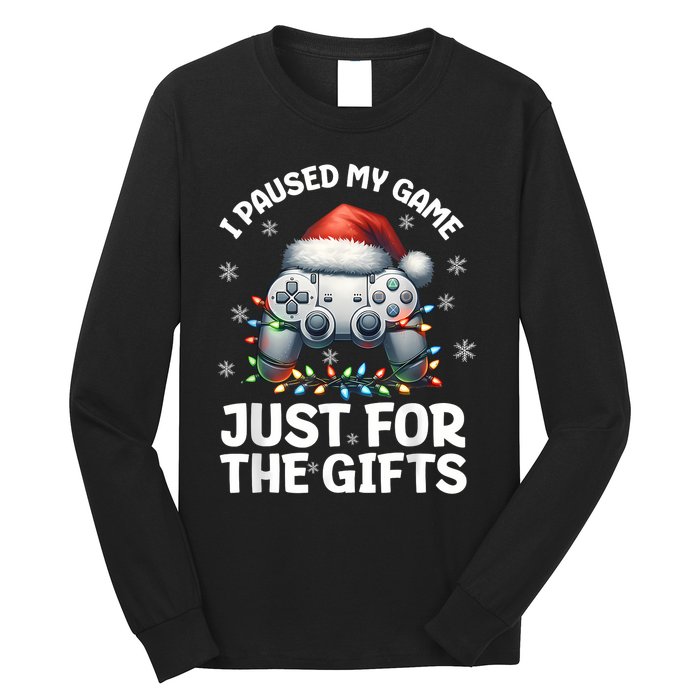 Gamer Christmas Gaming Xmas Video Games Boy Christmas Pj Long Sleeve Shirt