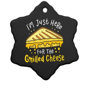 Grilled Cheese Ceramic Star Ornament