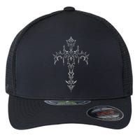 Gothic Cross Grunge Aesthetic Mall Goth Flexfit Unipanel Trucker Cap