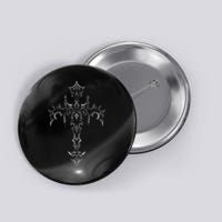 Gothic Cross Grunge Aesthetic Mall Goth Button