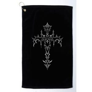 Gothic Cross Grunge Aesthetic Mall Goth Platinum Collection Golf Towel