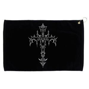 Gothic Cross Grunge Aesthetic Mall Goth Grommeted Golf Towel