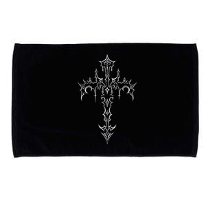 Gothic Cross Grunge Aesthetic Mall Goth Microfiber Hand Towel