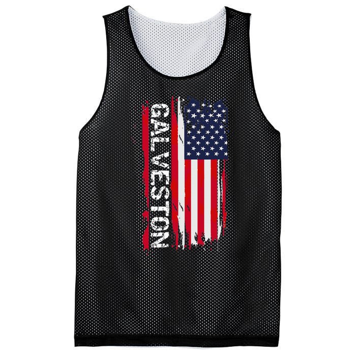 Galveston City Mesh Reversible Basketball Jersey Tank