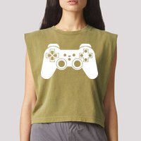 Game Controller Garment-Dyed Women's Muscle Tee