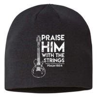 Guitar Christian Guitarist Guitar Player Adult Gift Sustainable Beanie