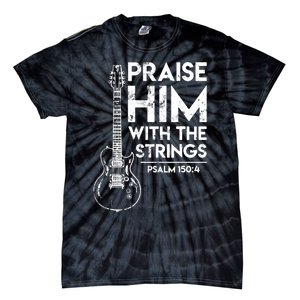 Guitar Christian Guitarist Guitar Player Adult Gift Tie-Dye T-Shirt