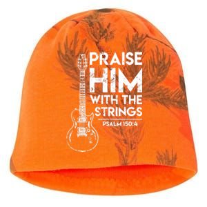 Guitar Christian Guitarist Guitar Player Adult Gift Kati - Camo Knit Beanie