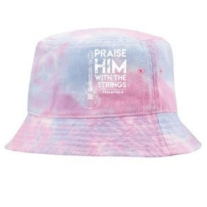 Guitar Christian Guitarist Guitar Player Adult Gift Tie-Dyed Bucket Hat