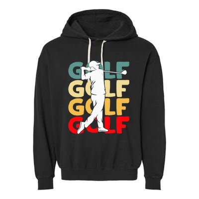 Golf Club Golfing Golfer Garment-Dyed Fleece Hoodie