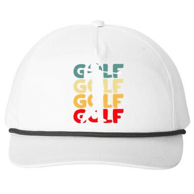 Golf Club Golfing Golfer Snapback Five-Panel Rope Hat