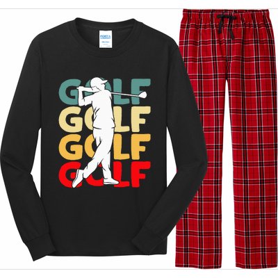 Golf Club Golfing Golfer Long Sleeve Pajama Set