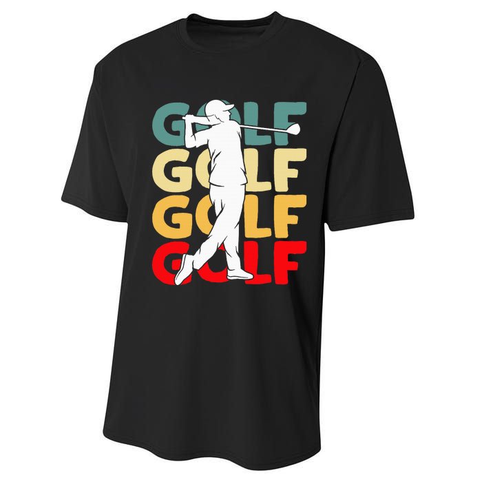 Golf Club Golfing Golfer Performance Sprint T-Shirt