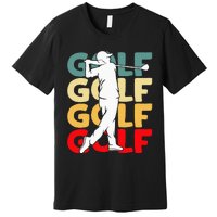 Golf Club Golfing Golfer Premium T-Shirt