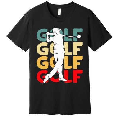 Golf Club Golfing Golfer Premium T-Shirt