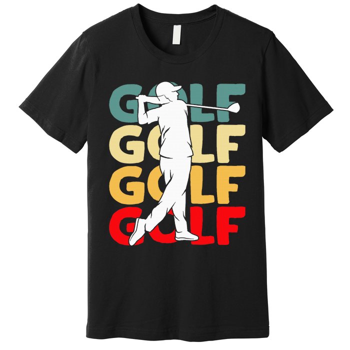 Golf Club Golfing Golfer Premium T-Shirt