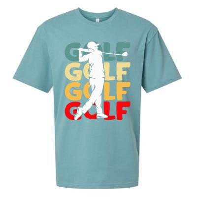 Golf Club Golfing Golfer Sueded Cloud Jersey T-Shirt