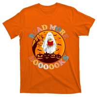 Groovy Cute Ghost Boo Read More Books Funny Halloween T-Shirt