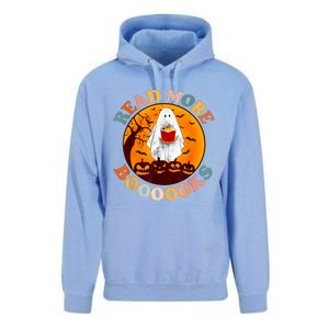 Groovy Cute Ghost Boo Read More Books Funny Halloween Unisex Surf Hoodie