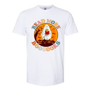 Groovy Cute Ghost Boo Read More Books Funny Halloween Softstyle CVC T-Shirt