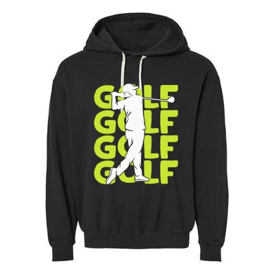 Golf Club Golfing Golfer Garment-Dyed Fleece Hoodie