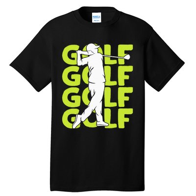 Golf Club Golfing Golfer Tall T-Shirt