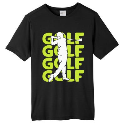 Golf Club Golfing Golfer Tall Fusion ChromaSoft Performance T-Shirt