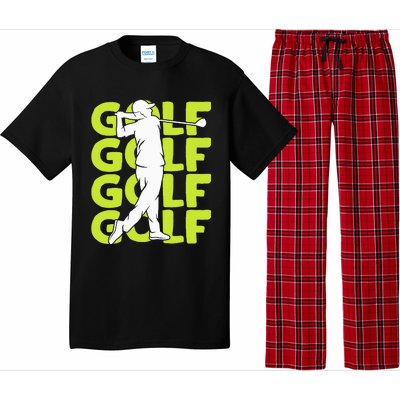 Golf Club Golfing Golfer Pajama Set