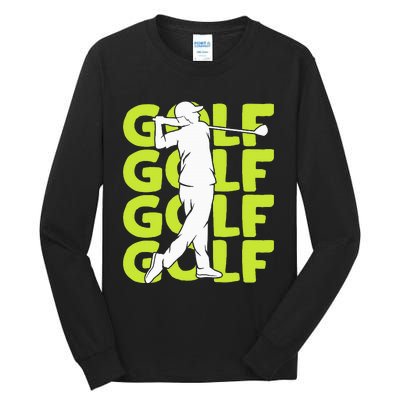 Golf Club Golfing Golfer Tall Long Sleeve T-Shirt