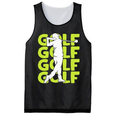 Golf Club Golfing Golfer Mesh Reversible Basketball Jersey Tank