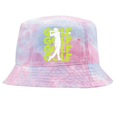 Golf Club Golfing Golfer Tie-Dyed Bucket Hat