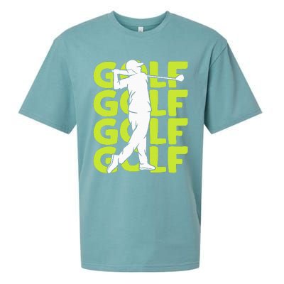 Golf Club Golfing Golfer Sueded Cloud Jersey T-Shirt