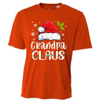 Grandpa Claus Gift Christmas Pajama Family Matching Xmas Gift Cooling Performance Crew T-Shirt