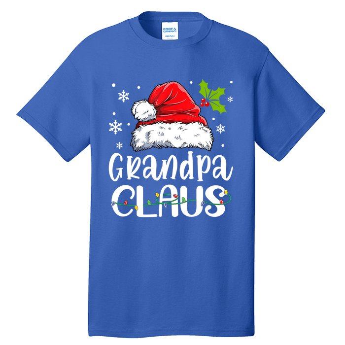 Grandpa Claus Gift Christmas Pajama Family Matching Xmas Gift Tall T-Shirt