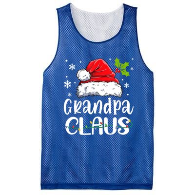 Grandpa Claus Gift Christmas Pajama Family Matching Xmas Gift Mesh Reversible Basketball Jersey Tank