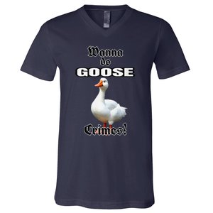 Goose Crimes V-Neck T-Shirt