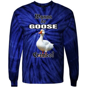 Goose Crimes Tie-Dye Long Sleeve Shirt