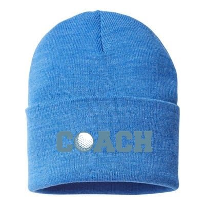 Golf Coach Gift Sustainable Knit Beanie