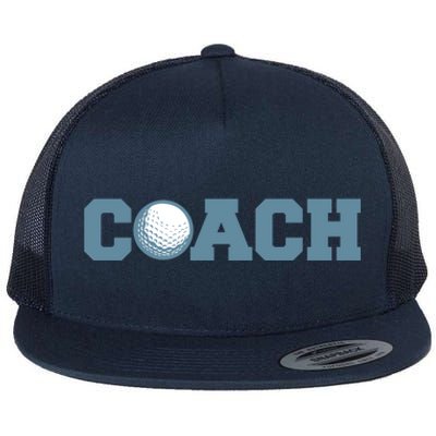 Golf Coach Gift Flat Bill Trucker Hat