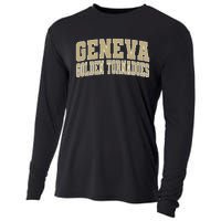 Geneva College Golden Tornadoes Cooling Performance Long Sleeve Crew